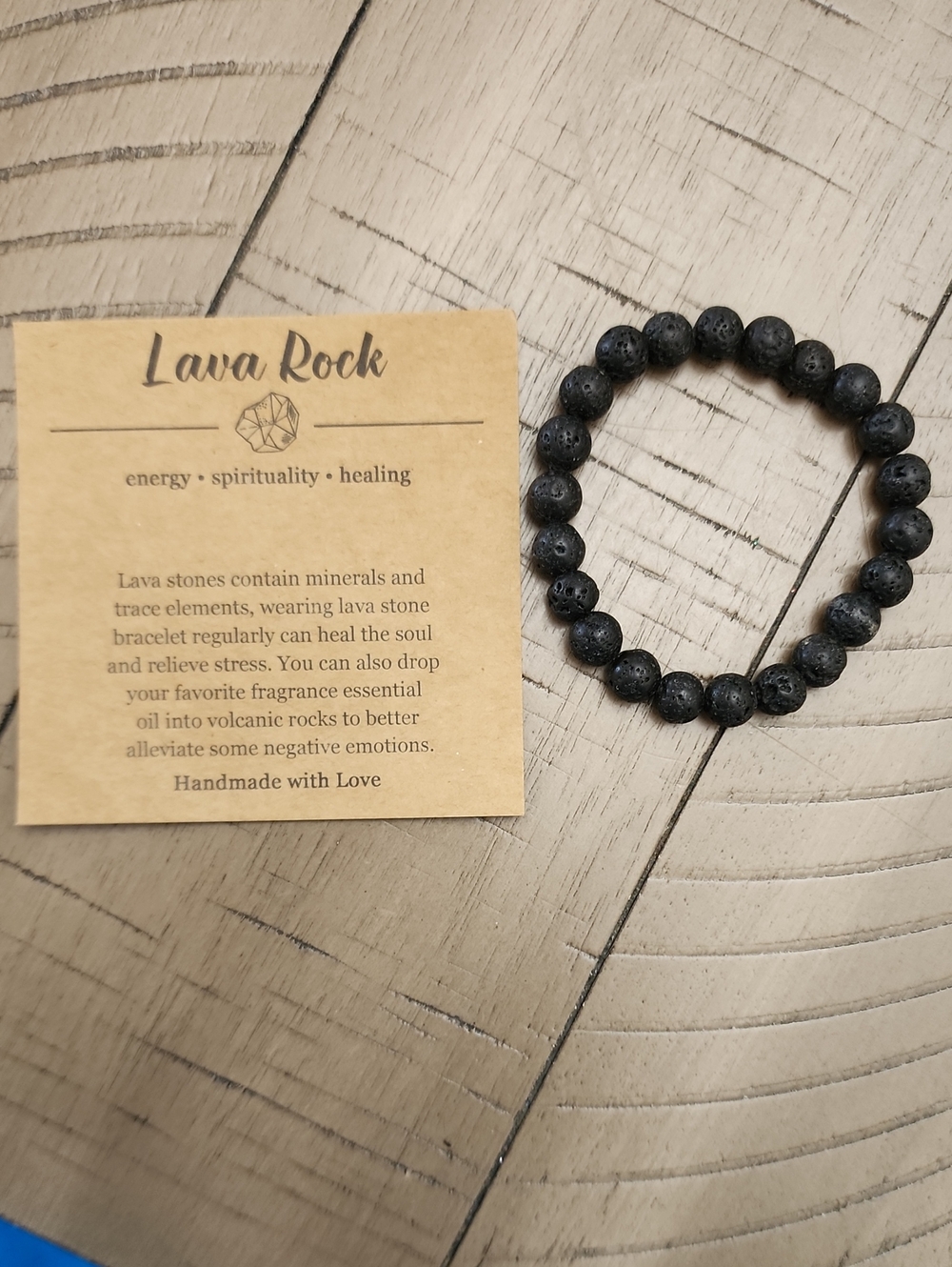 1pc Natural Crystal Bracelets For Women Men - 8mm Semi-Precious Gemstone Beaded